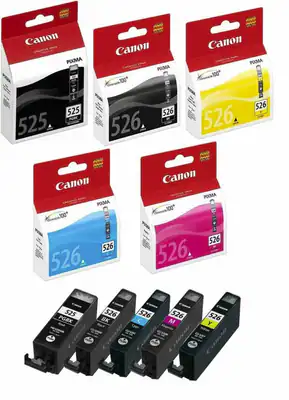 Original Canon Set PGI-525 CLI-526 o.V PIXMA MX880 MX715 MX895 iX6500
