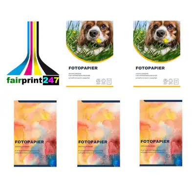 Fotopapier glänzend und matt beidseitig 10x15 cm DIN A4 160 200 240 g/m² Auswahl