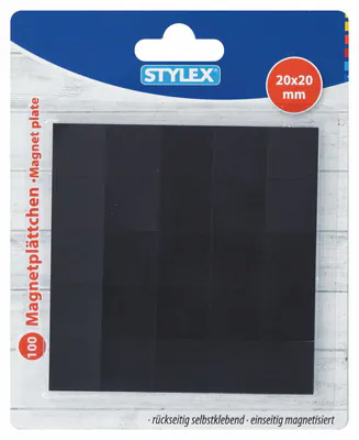 100 Magnet Pads selbstklebend Magnetstreifen Magnetfolie 20x20 mm Magnetpad