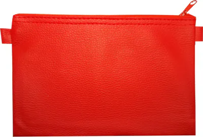 Banktasche Kunstleder ROT Geldtasche Aufbewahrungstasche Geldmappe Kfz Tasche