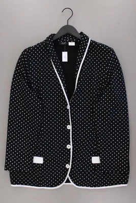 ✨ Paola Longblazer Classic Blazer für Damen Gr. 50, XXL gepunktet schwarz ✨
