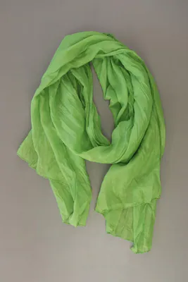 ✅ Second Life Fashion Tuch für Damen grün aus Polyester ✅
