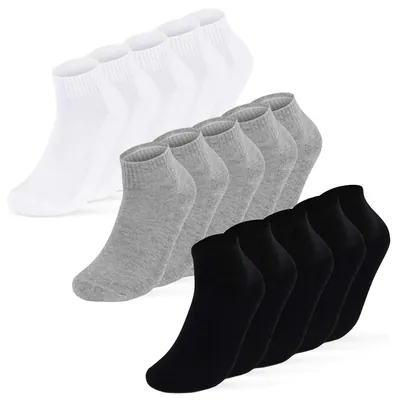 Sportsocken Sneaker Socken Quarter mit Frotteesohle Herren Damen Baumwolle