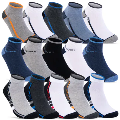 Sneaker Socken Quarter Sportsocken mit Frotteesohle Herren Damen Baumwolle