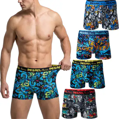 4-8 StückHerren Boxershorts 8er Pack aus Baumwolle und Modal, Größen M- 6XL