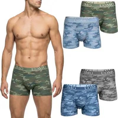 10er Pack Herren Boxershorts Baumwolle M - 6XL Unterhosen Übergröße Camouflage