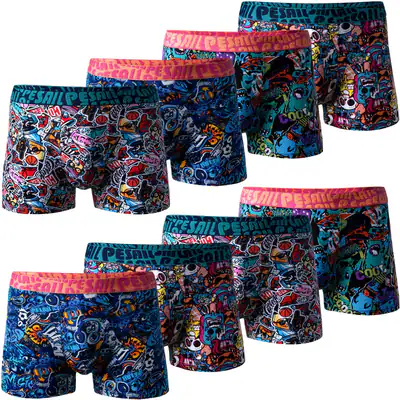 5- 10 Stück Kinder Boxershorts Junge Unterwäsche Baumwolle Unterhose Gr. 110-176