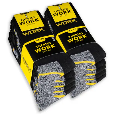 THERMO Arbeitssocken Herren Wintersocken WORK mit Innenfrottee 10 | 20 | 30 Paar
