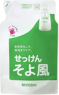 MIYOSHI Flüssigseife Soyokaze Nachfüller 1000 ml x 6