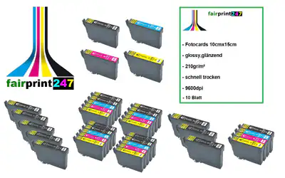 XL Patronen für Epson Expression Home XP-2200 XP-2205 XP-3200 XP-3205 TOP