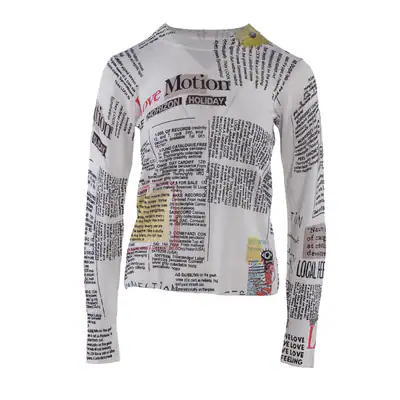 Desigual Bluse Bunt Damen Strickbluse Knit Top Abstract Pattern 23SWJF55