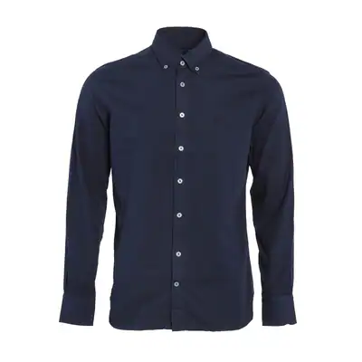 Hackett London Hemd Blau Logo Button-Up Gr. S Herren HM309527