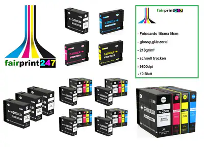 XXL-Patronen ersetzten Canon PGI-2500XL PGI-2500 BK C M Y mit Chip kein original
