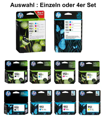 Original HP 950XL 951XL 950 951 Auswahl Einzeln oder im Set alle Farben