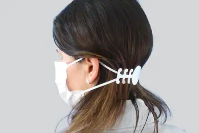 2 Stück Maskenverlängerung Einwegmaske Tragehilfe Mundschutz Maskenverlängerer