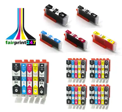 XXL-Patronen ersetzten Canon PGI-570 BK CLI-571 XL C M Y mit Chip kein original
