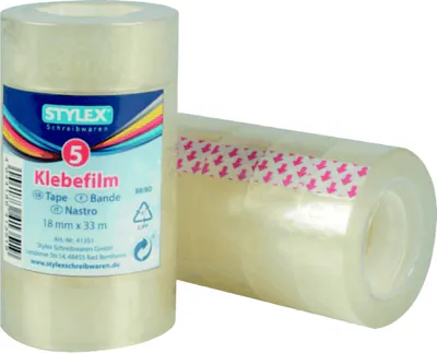 10 x Klebefilm 18 mm x 33 m Klebestreifen Klebeband selbstklebend Kleber transpa