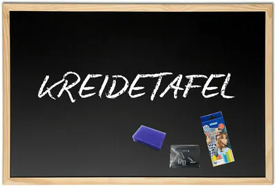 Kreidetafel 80 x 120 cm +Tafelkreide Schwamm Montage Set Schultafel Maltafel