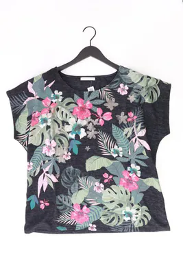 Armand Thierry Printshirt Regular Shirt für Damen Gr. 44, XL mit Blumenmuster