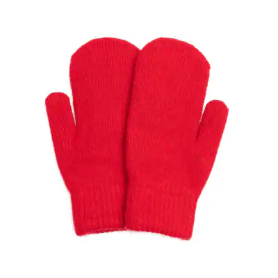 Damen Winterhandschuhe Fäustlinge warm gestrickt innen gefüttert Handschuhe