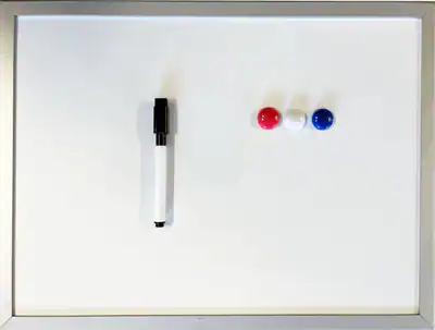 Magnettafel 30 x 40 cm Whiteboard Magnetwand 30x40 Magnetboard 4-teiliges Set
