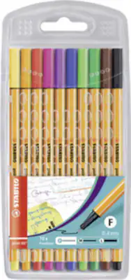 Stabilo Fineliner point 88® 10er Etui Standardfarben