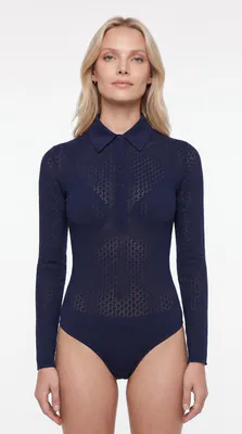 Maje Damen Strickbody Navy Größe 36 FR MFPTS00610