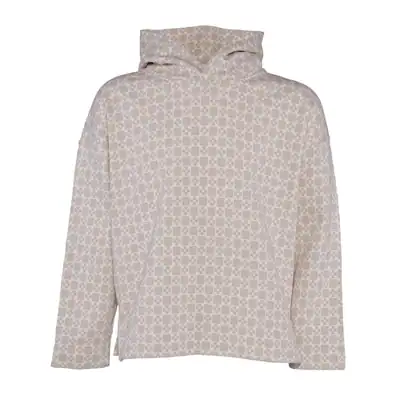 Sandro Paris Herren-Hoodie Größe M Quadratischer Kreuzdruck SHPSW00530