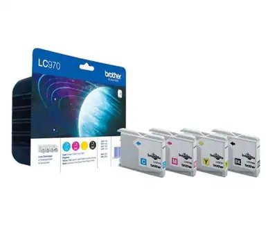 Original Brother MultiPack LC970 4er Set Tintenpatronen Druckerpatronen o.V.