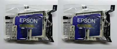 2 x Original Epson T0321 schwarz black Stylus C70 Plus C80 C82 CX5200 CX5400