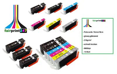 XXL-Patronen ersetzten Canon PGI-530 BK CLI-531 XL C M Y GY kein original
