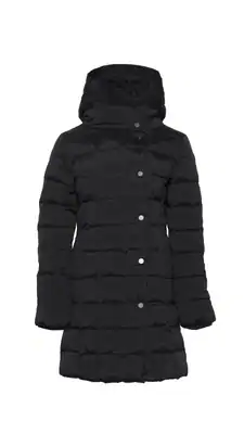 COP COPINE Damen Daunenjacke Chamalo Schwarz mittellang Größe 38 / M