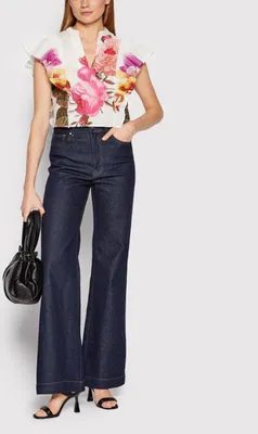 Desigual X Christian Lacroix Damen Bluse Floral Volants XL 22SWBW26