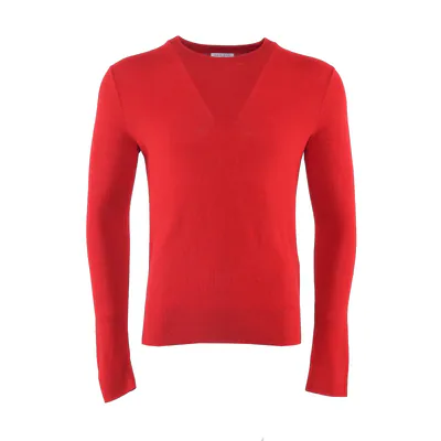 Sandro Paris Herren Strickpullover Rot Wollmischung S1880W Gr. S