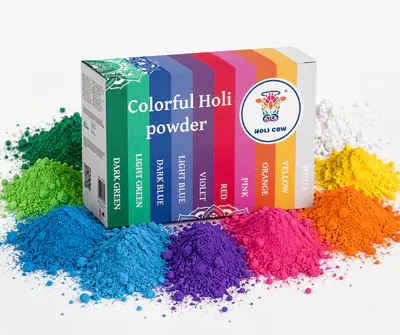 Holi Pulver Set 10 x 100 g Festival Party Hochzeit Fotoshooting Farbpulver TOP
