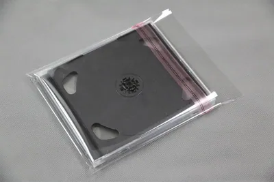 200 St. Schutzhüllen aus Folie mit Verschluss, für CD-Hüllen, Jewel Case