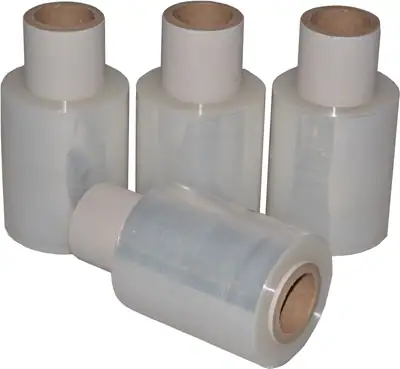 40 x Mini Rollen Stretchfolie Palettenfolie Verpackungsfolie 23 my Transparent