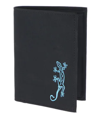 oxmox New Cryptan Kombibörse Geldbörse Lizard Print Cyan Black schwarz hellblau
