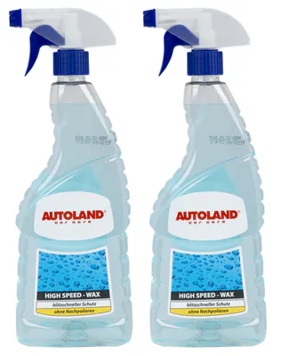 2x 750ml AUTOLAND High Speed - Wachs Wax Auto PKW Autopflege Reiniger Wasch