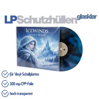 50 St. glasklare LP Cover Außenhüllen 325x325 mm 100 mµ für Vinyl Schallplatten