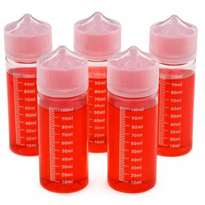 120ml Leerflaschen mit Skala in weiss Dosierflasche mit Deckel Ölspender, Liquid