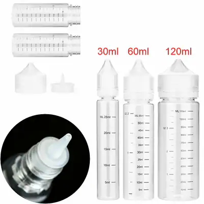 30ml 60ml 120ml 180ml Skala Leerflasche Liquidflasche Flasche Bottle PET Tropf