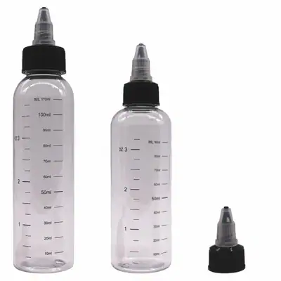 100ml / 120ml Leerflasche Flasche Bottle Liquid Desinfektion Hygiene TC-Skala