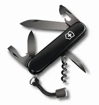 VICTORINOX Offiziersmesser Spartan Taschenmesser Messer ONYX BLACK 1.3603.31P