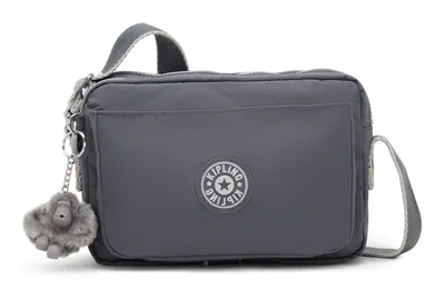 kipling Basic Abanu Crossbody Bag M Umhängetasche Tasche Moonlit Grey