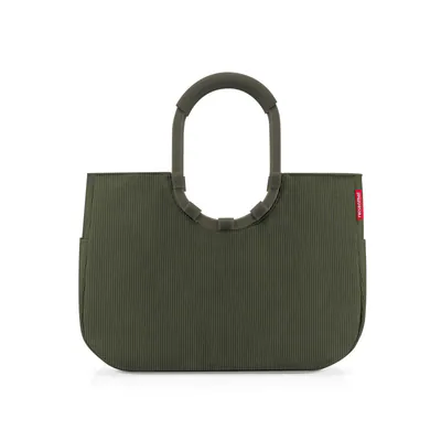 reisenthel loopshopper Tasche L Einkaufstasche Korb cord dark matcha OR5057