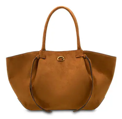 GUESS Allegra Girlfriend Tote Schultertasche Tasche Cognac braun Neu