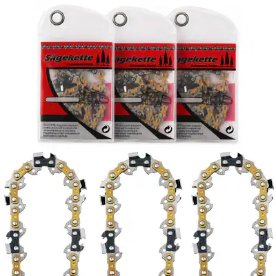 3 Sägeketten 3/8" 1,5 mm 68 TG Halbmeißel 45cm kompatibel mit Husqvarna 357, 365