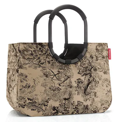 reisenthel loopshopper Tasche L Einkaufstasche Korb Jacquard brown OR6055