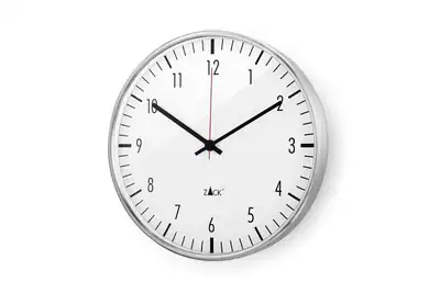 ZACK Edelstahl Uhr Wanduhr VEDERE 40 cm Ausstellungsstück 60014